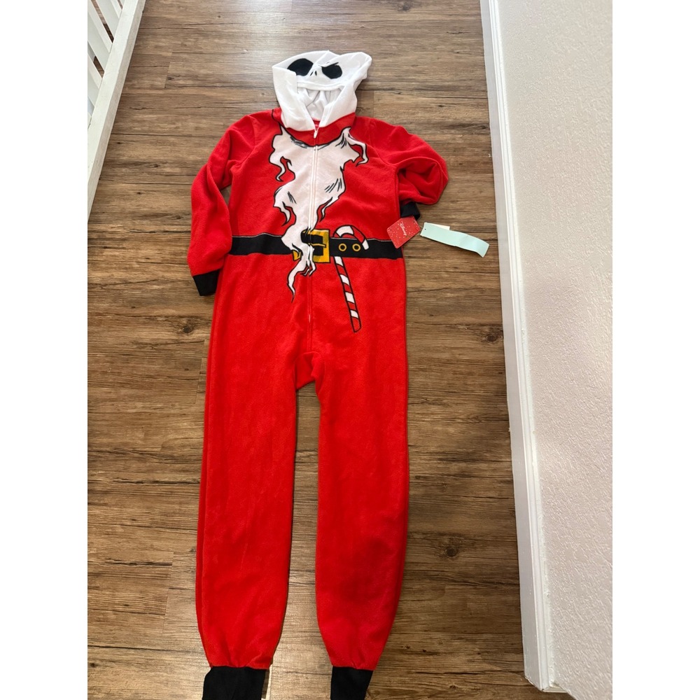 Disney Nightmare Before Christmas Jack Skellington Sandy Claws Union Suit L